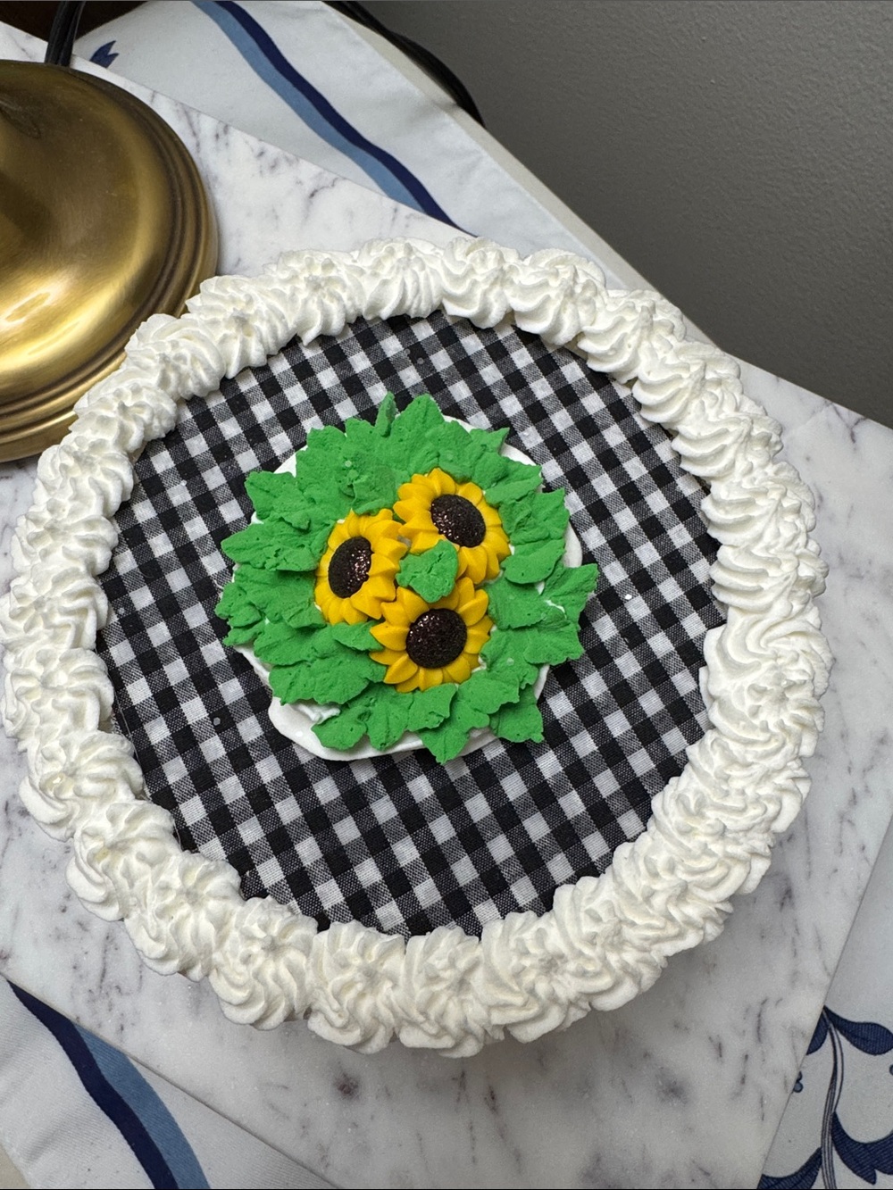 Faux Cake Sunflower Top